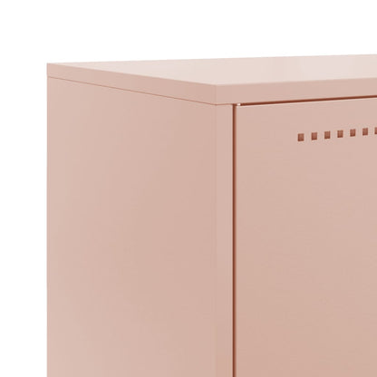 Dressoir 68,5x38,5x123,5 cm staal roze