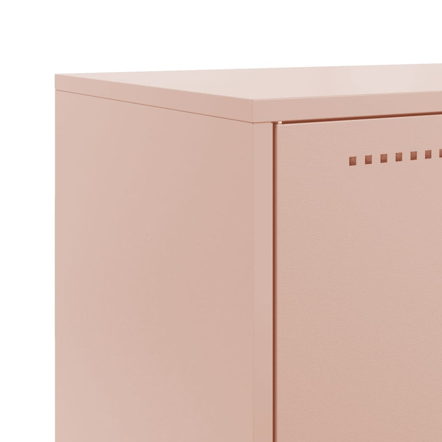 Dressoir 68,5x38,5x123,5 cm staal roze