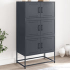Sideboard 68.5x38.5x123.5 cm steel anthracite