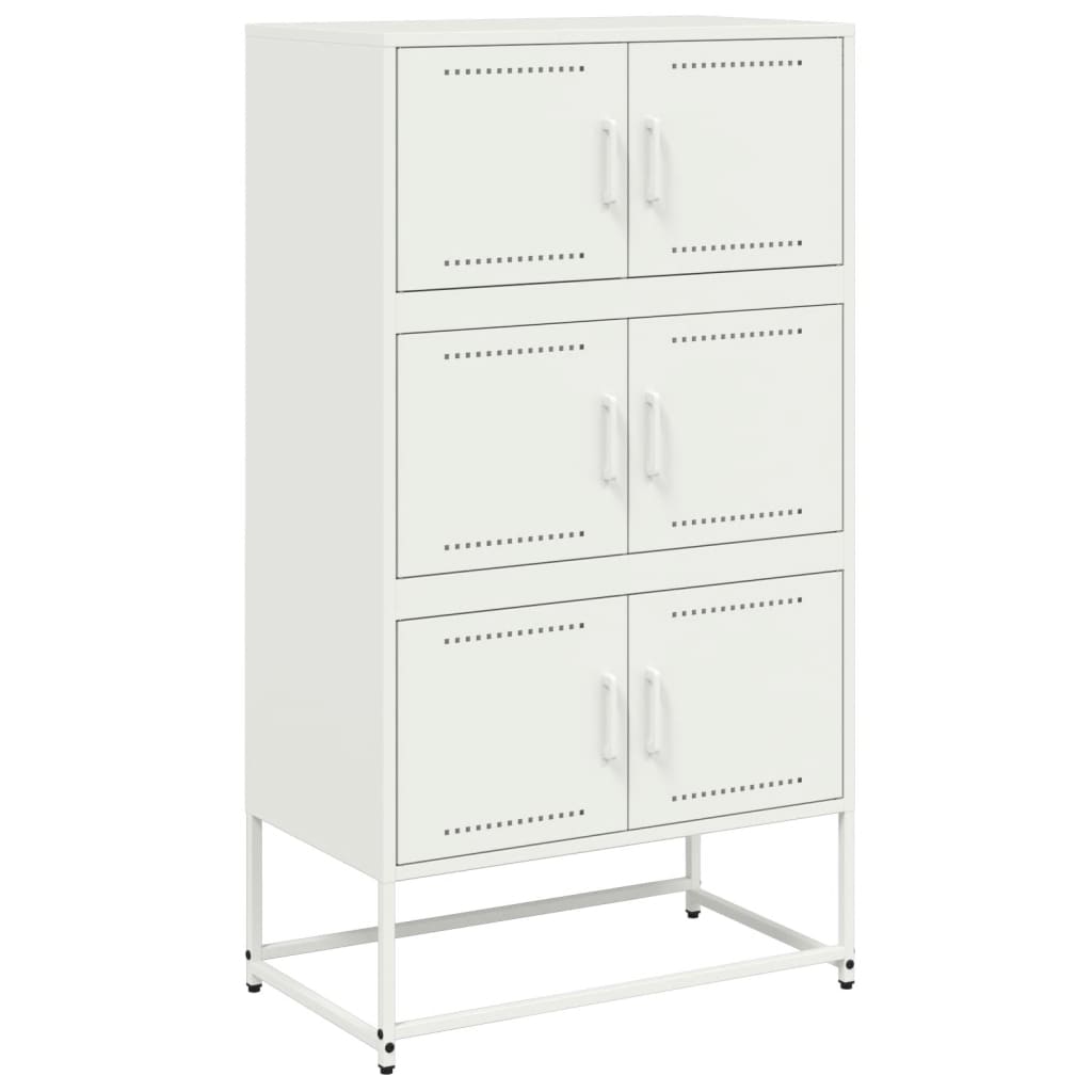 Dressoir 68,5x38,5x123,5 cm staal wit