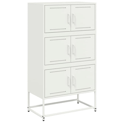 Dressoir 68,5x38,5x123,5 cm staal wit