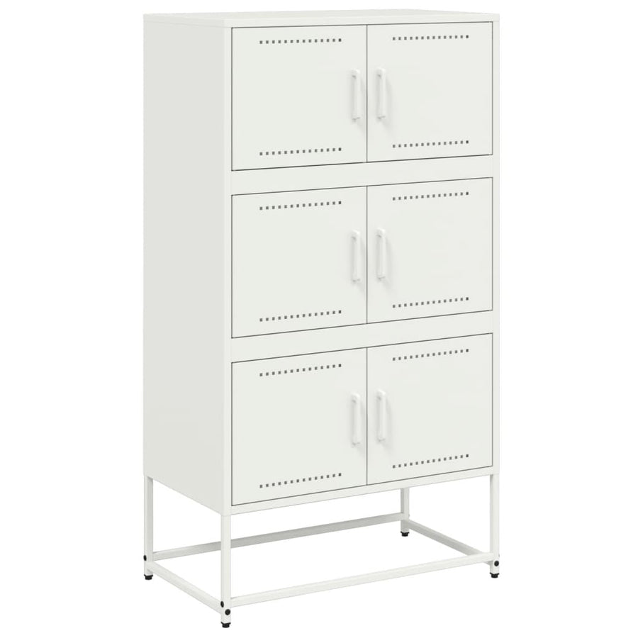 Dressoir 68,5x38,5x123,5 cm staal wit