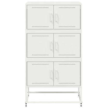 Dressoir 68,5x38,5x123,5 cm staal wit