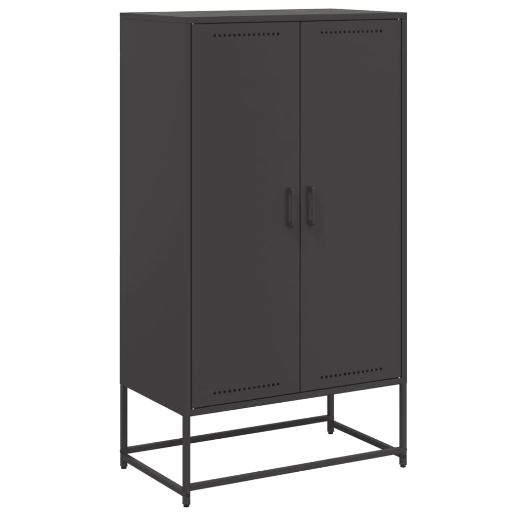 Hoge Kast 68,5X38,5X123,5 Cm Staal Zwart