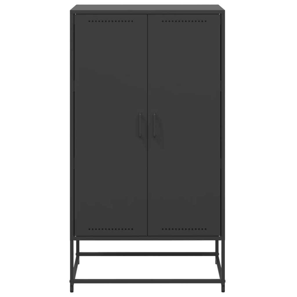 Hoge Kast 68,5X38,5X123,5 Cm Staal Zwart