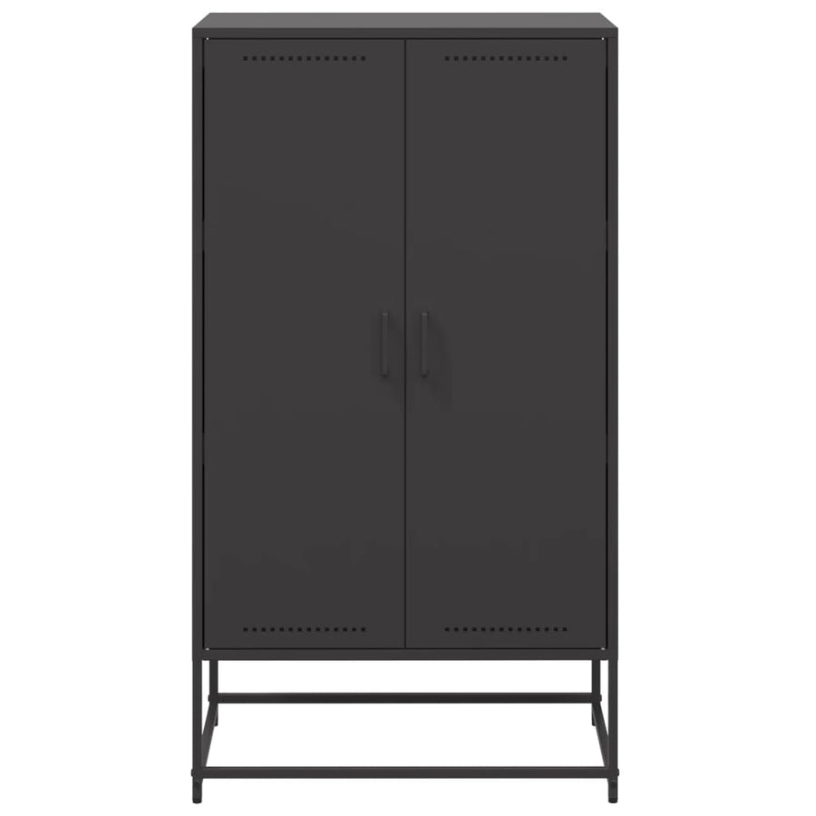 Hoge Kast 68,5X38,5X123,5 Cm Staal Zwart