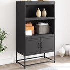 Tall cabinet 68.5x38.5x123.5 cm steel black
