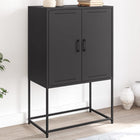 Tall cabinet 68.5x38.5x107 cm steel black
