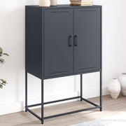 Hoge kast 68,5x38,5x107 cm staal antraciet