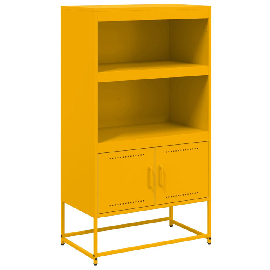 Hoge kast 68,5x38,5x107 cm staal wit