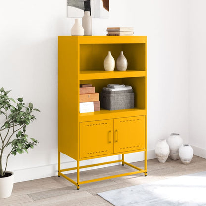 Hoge kast 68,5x38,5x107 cm staal wit