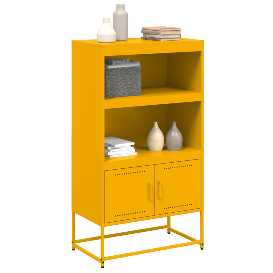 Hoge kast 68,5x38,5x107 cm staal wit