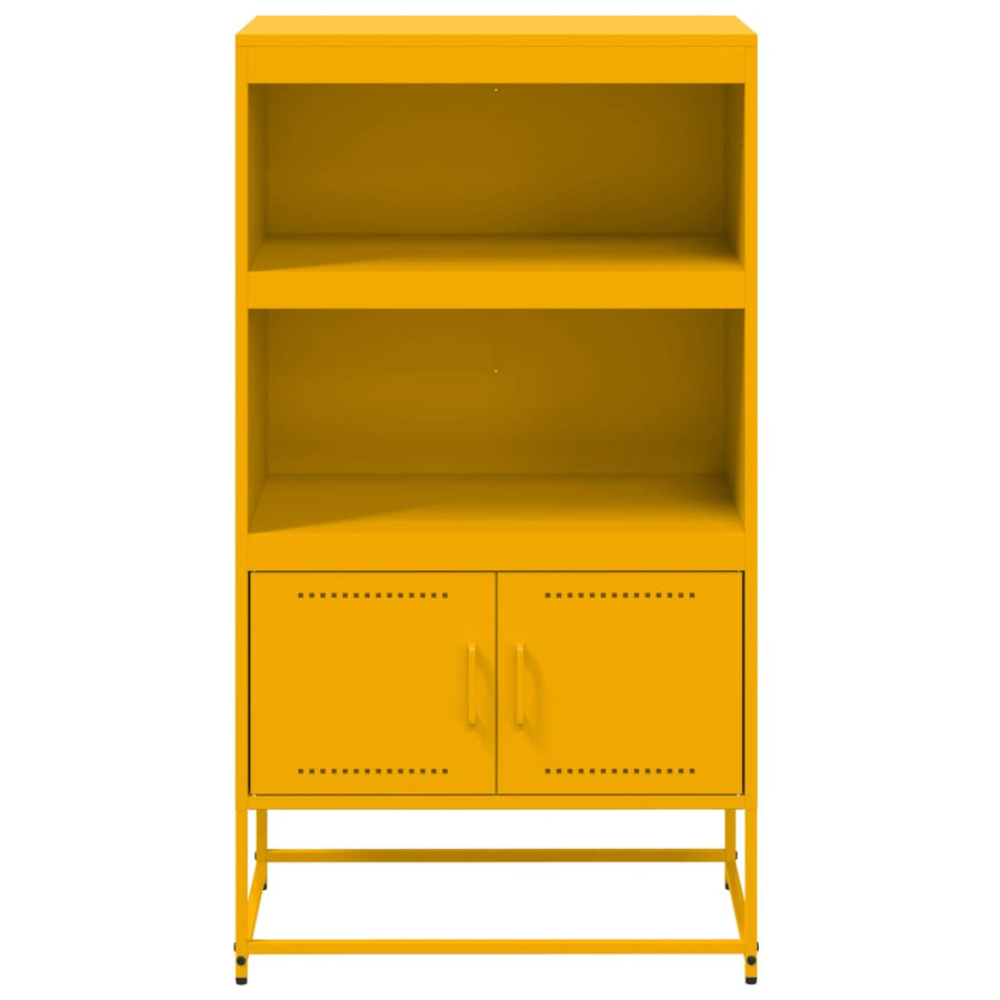 Hoge kast 68,5x38,5x107 cm staal wit