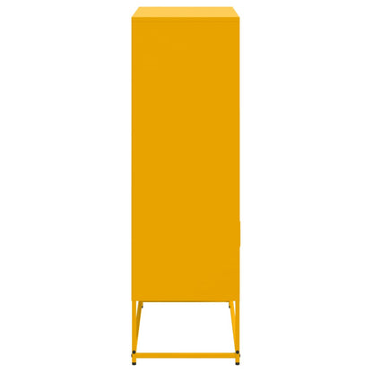 Hoge kast 68,5x38,5x107 cm staal wit