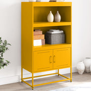 Hoge kast 68,5x38,5x107 cm staal wit muurmontage