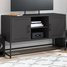 TV cabinet 100.5x39x60.5 cm steel black