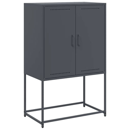 Tv-meubel 68x39x60,5 cm staal zwart