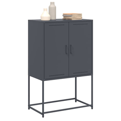 Tv-meubel 68x39x60,5 cm staal zwart