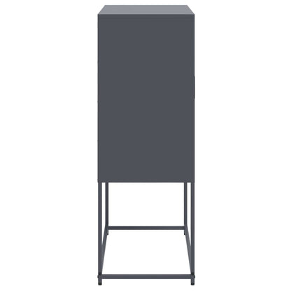 Tv-meubel 68x39x60,5 cm staal zwart