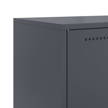 Tv-meubel 68x39x60,5 cm staal zwart