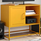 TV cabinet 68x39x60.5 cm steel mustard yellow
