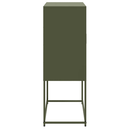 Tv-meubel 68x39x60,5 cm staal olijfgroen
