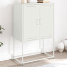 Tv-meubel 68x39x60,5 cm staal wit muurmontage