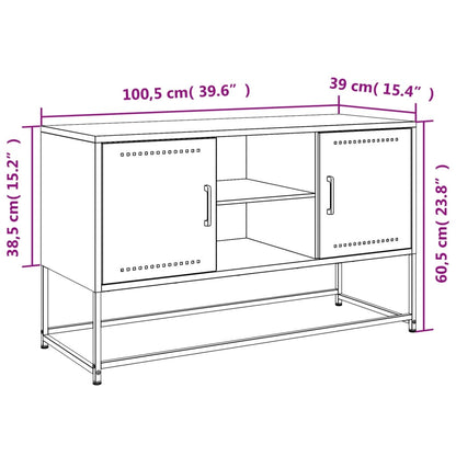 Hoge kast 36x39x123 cm staal zwart