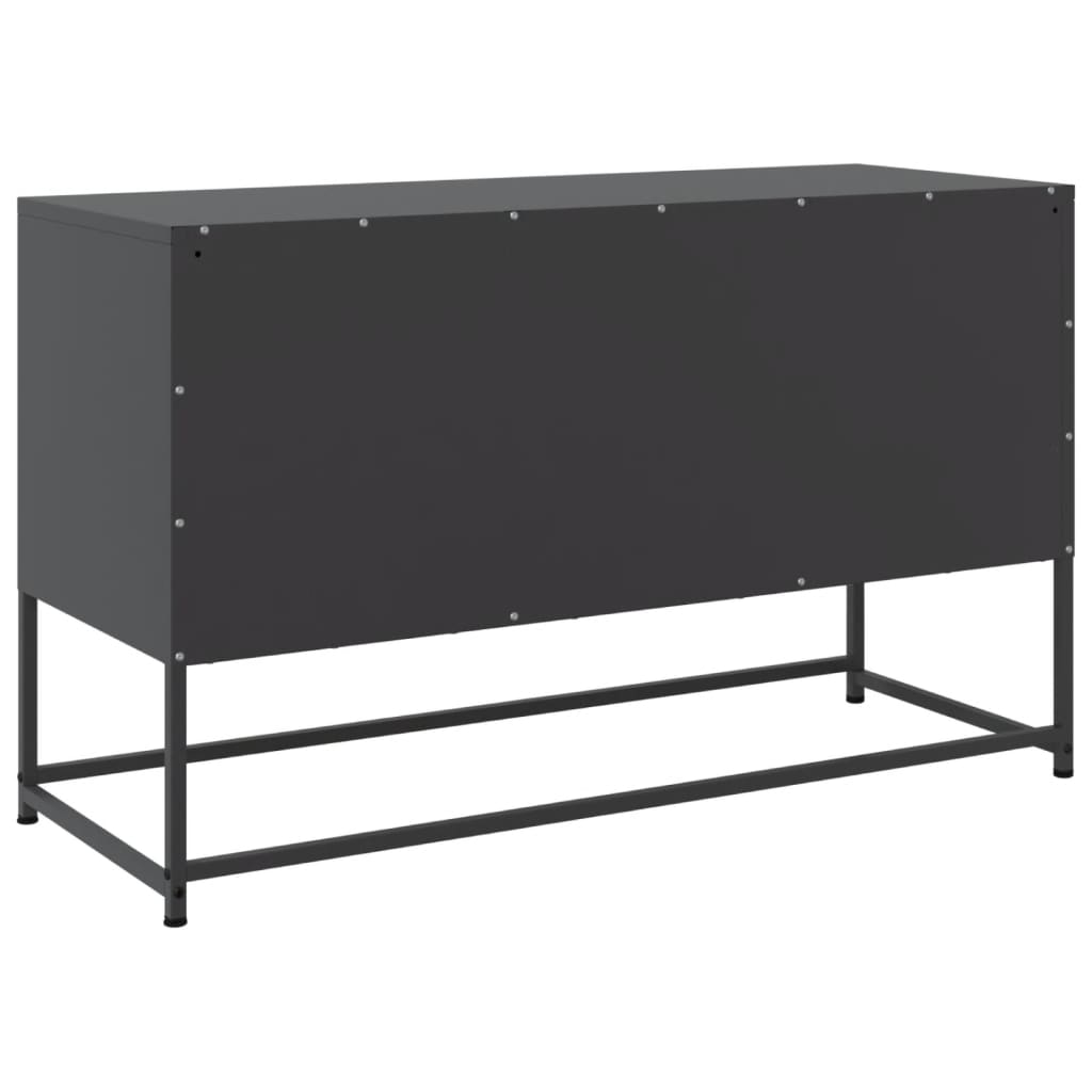Hoge kast 36x39x123 cm staal zwart