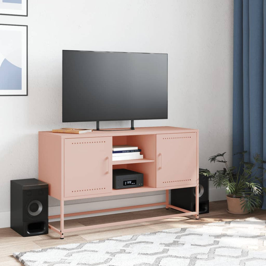 Hoge kast 36x39x123 cm staal roze