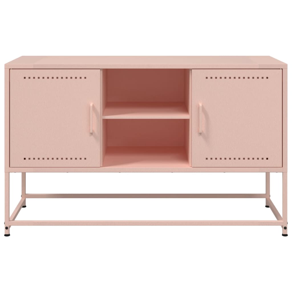 Hoge kast 36x39x123 cm staal roze