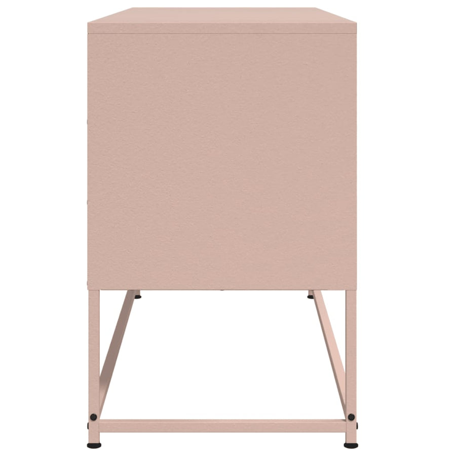 Hoge kast 36x39x123 cm staal roze