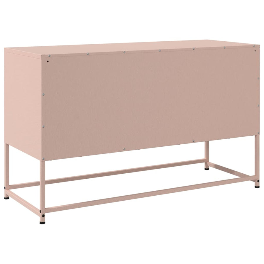 Hoge kast 36x39x123 cm staal roze