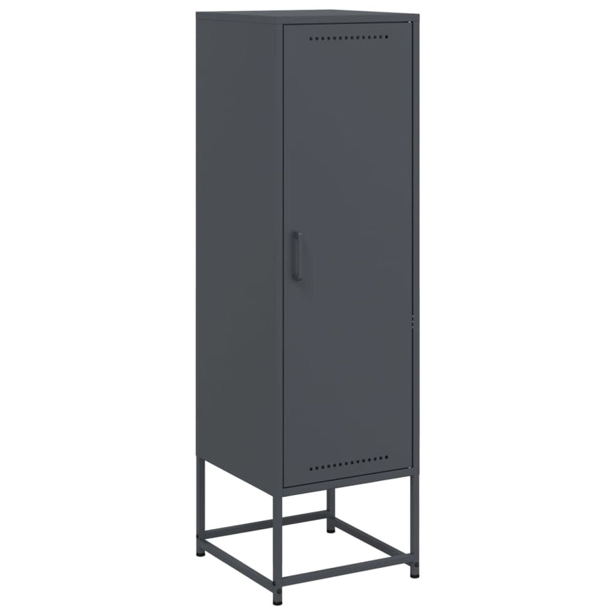Hoge kast 36x39x123 cm staal antracietkleurig