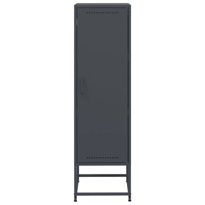 Hoge kast 36x39x123 cm staal antracietkleurig