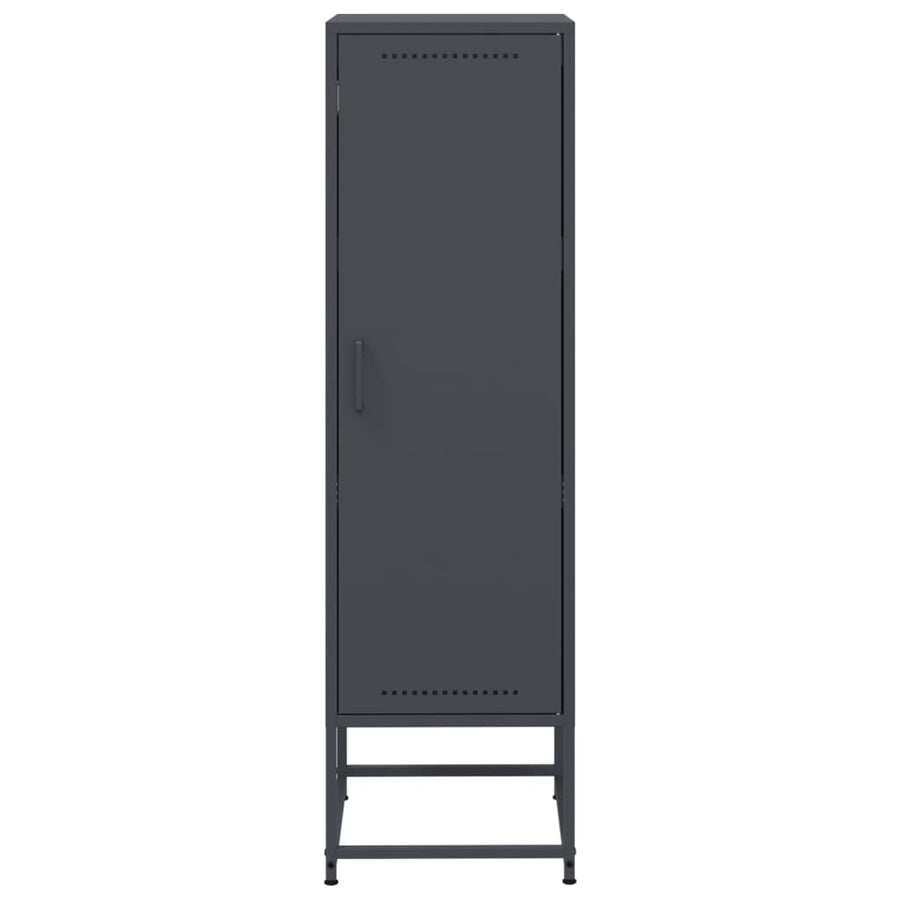 Hoge kast 36x39x123 cm staal antracietkleurig