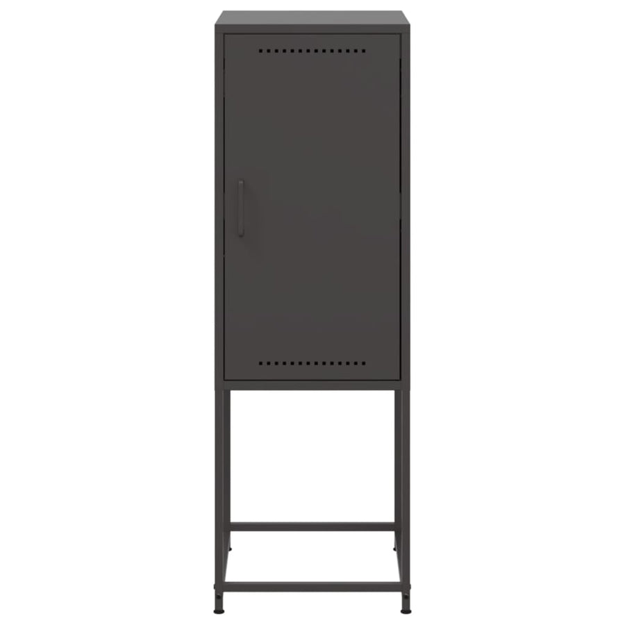 Hoge kast 36x39x107 cm staal zwart