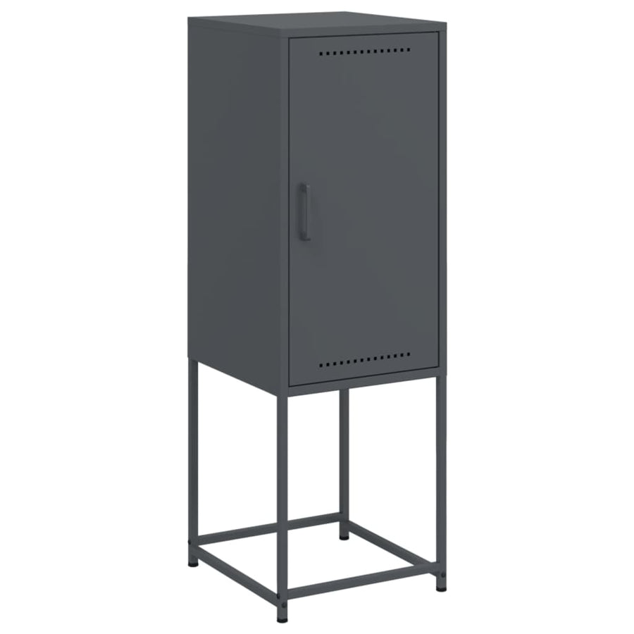 Hoge kast 36x39x107 cm staal antracietkleurig