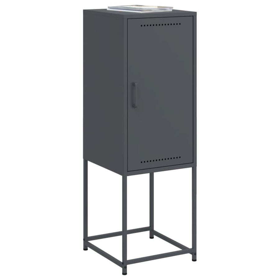 Hoge kast 36x39x107 cm staal antracietkleurig