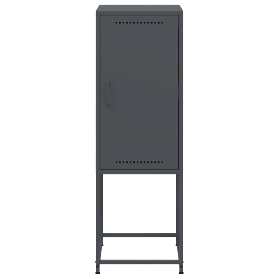 Hoge kast 36x39x107 cm staal antracietkleurig