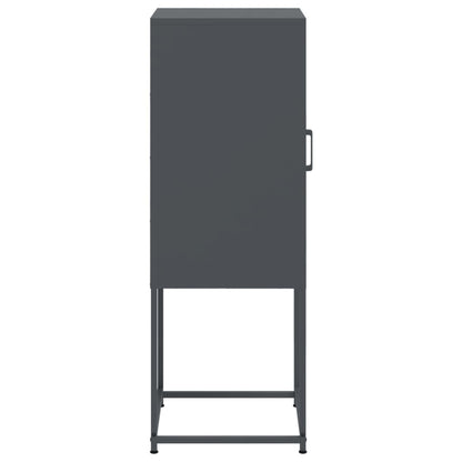 Hoge kast 36x39x107 cm staal antracietkleurig