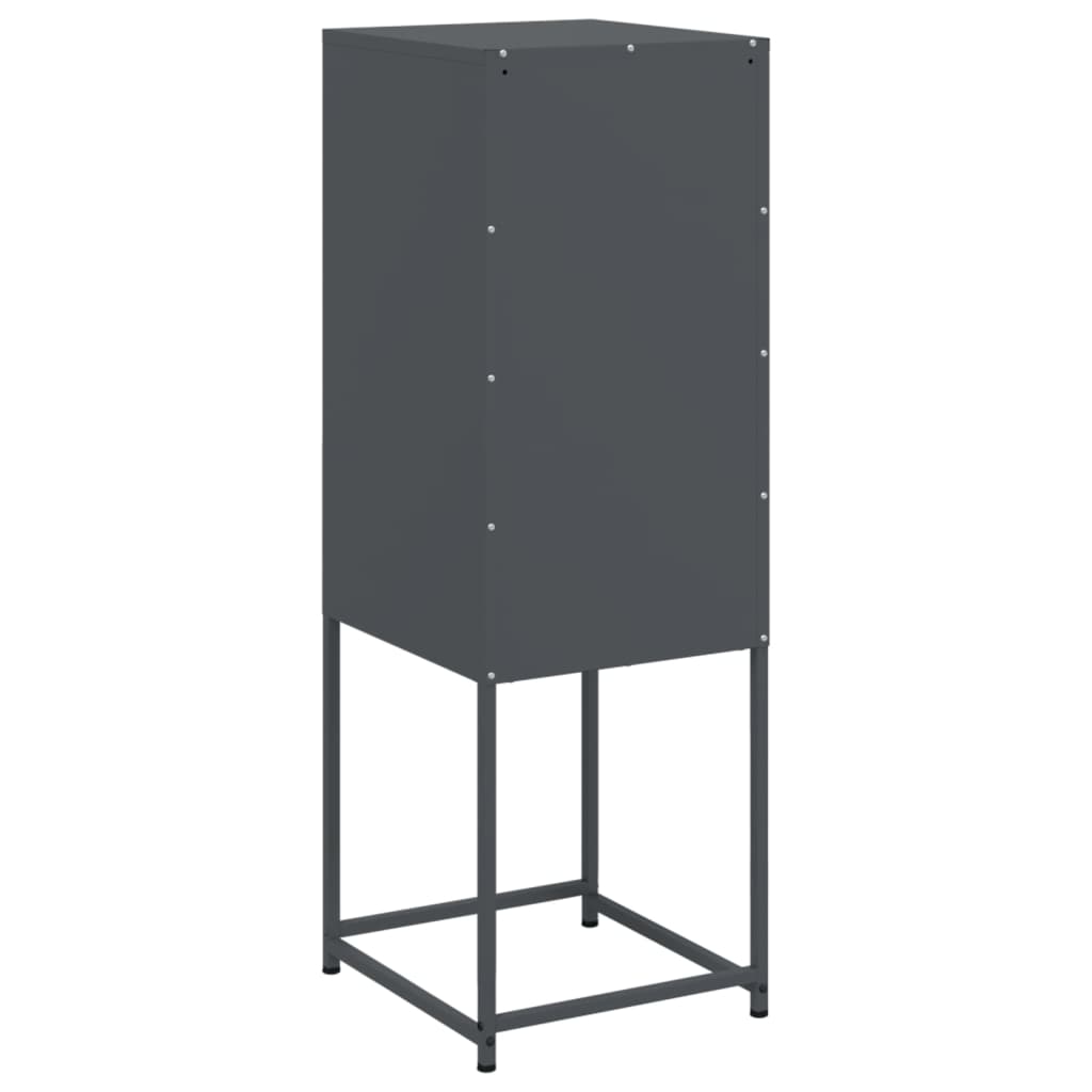 Hoge kast 36x39x107 cm staal antracietkleurig