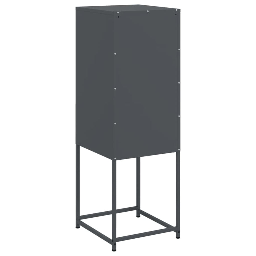Hoge kast 36x39x107 cm staal antracietkleurig