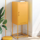 Tall cabinet 36x39x107 cm steel mustard yellow