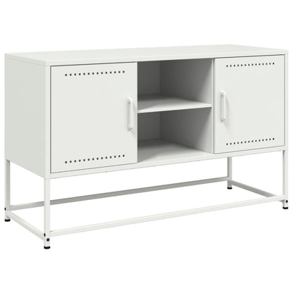 Hoge kast 100,5x39x107 cm staal mosterdgeel