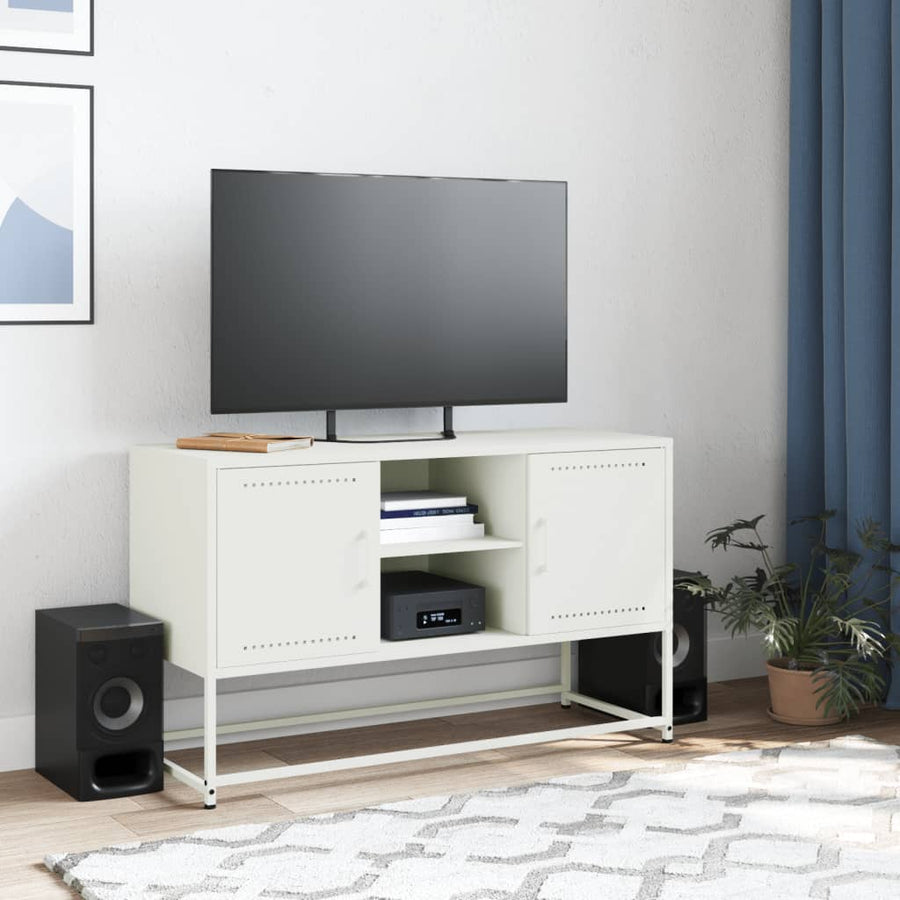 Hoge kast 100,5x39x107 cm staal mosterdgeel