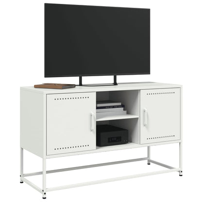 Hoge kast 100,5x39x107 cm staal mosterdgeel