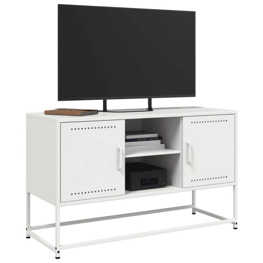 Hoge kast 100,5x39x107 cm staal mosterdgeel