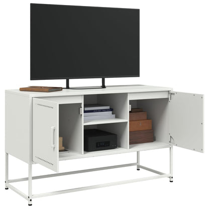 Hoge kast 100,5x39x107 cm staal mosterdgeel