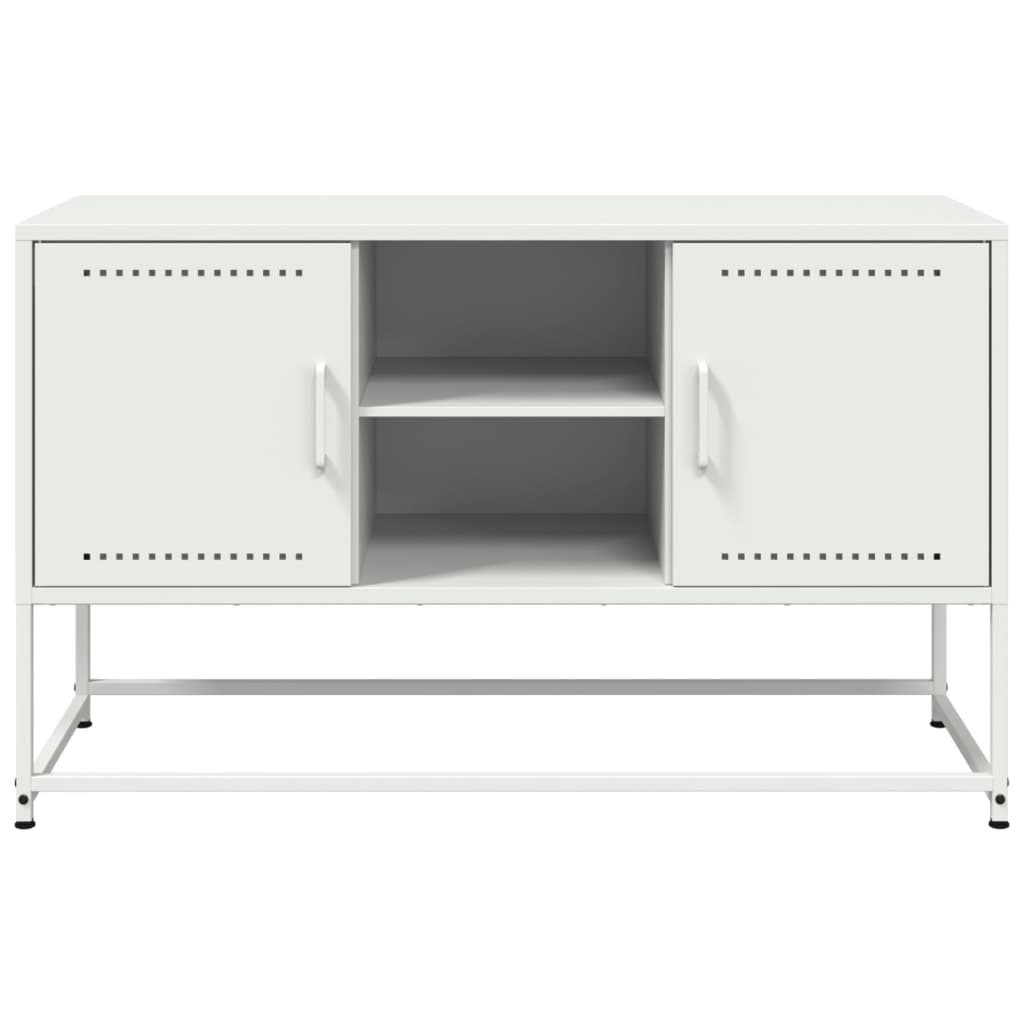 Hoge kast 100,5x39x107 cm staal mosterdgeel